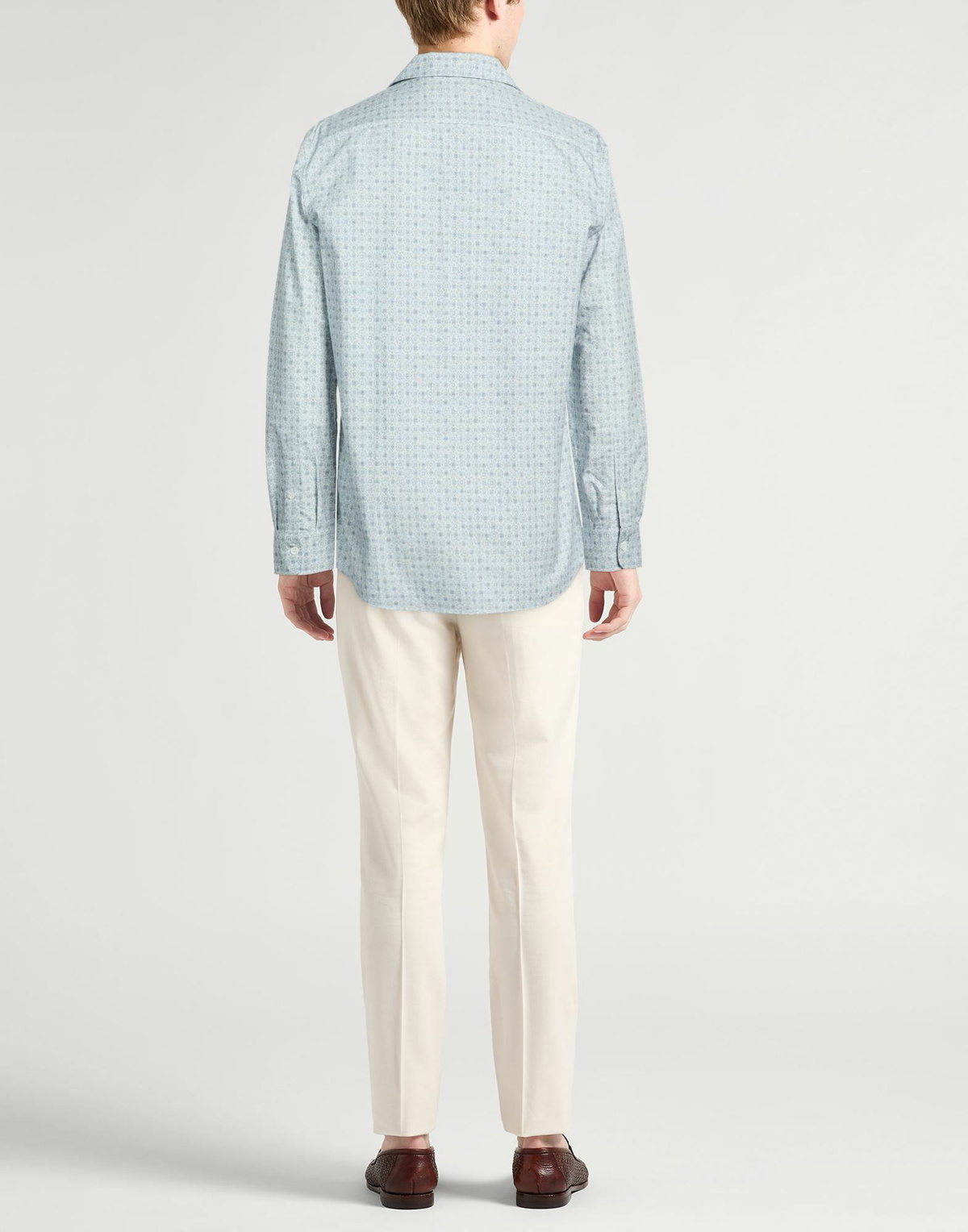 Brunello Cucinelli Mens Shirt Sky in Blue