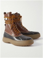 Moncler Genius - Tod's Palm Angels Winter Gommino Full-Grain Leather Boots - Brown