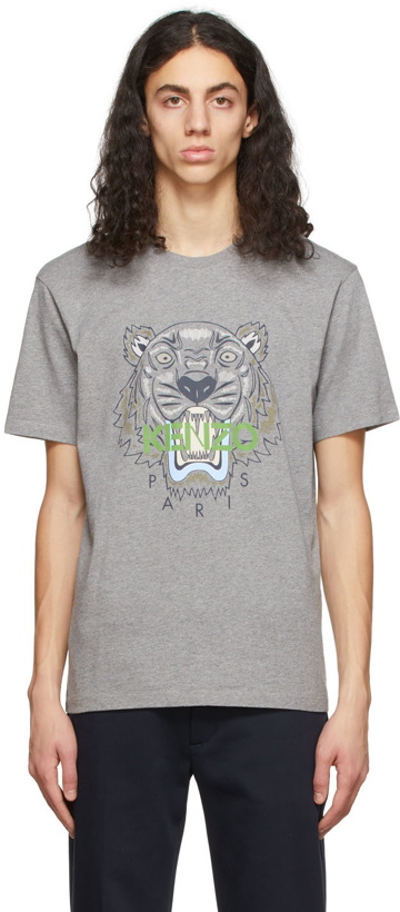 Photo: Kenzo Grey The Year Of The Tiger Printed Tiger T-Shirt