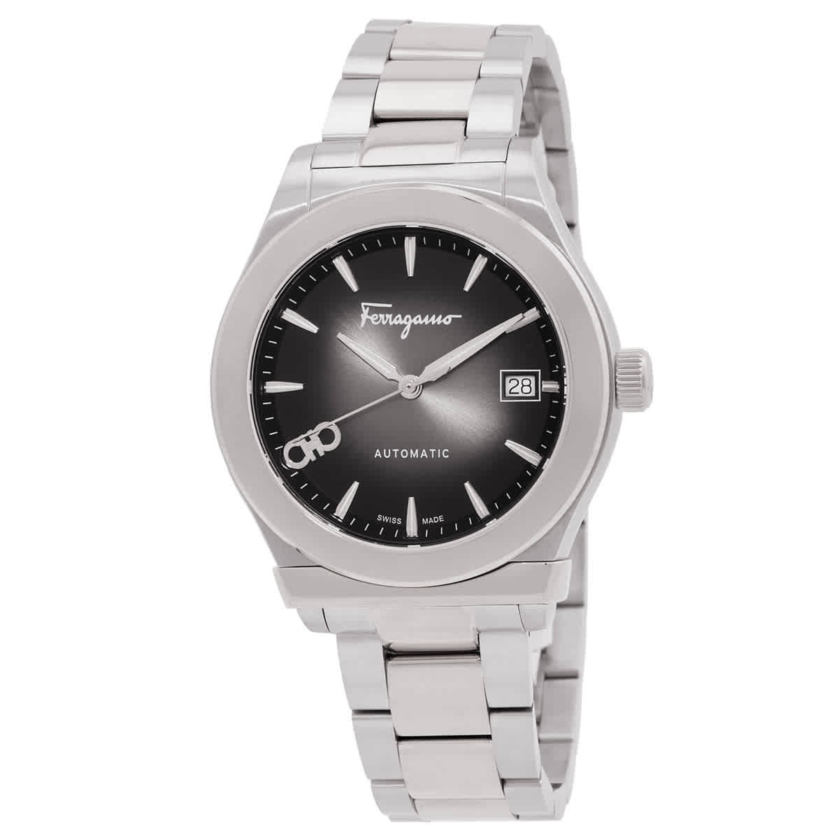 Ferragamo 1927 Automatic Black Dial Mens Watch SFU800224 Salvatore