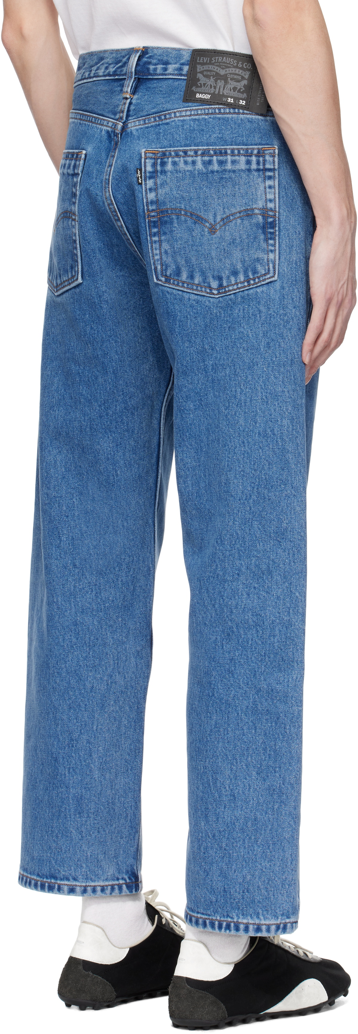 Levi's Blue Skateboarding Baggy 5 Pocket Jeans