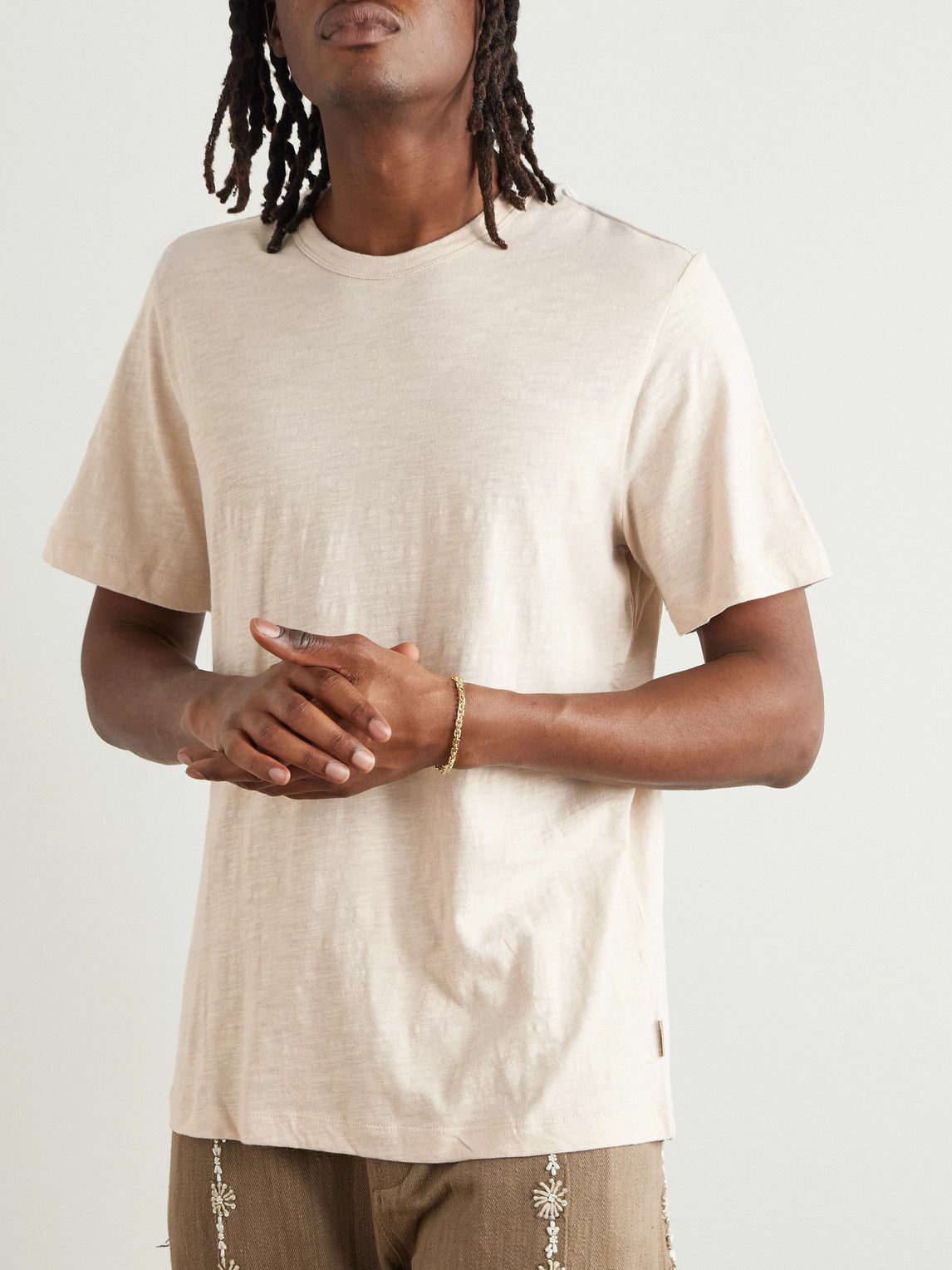 Onia - Slub Cotton-Jersey T-Shirt - Neutrals