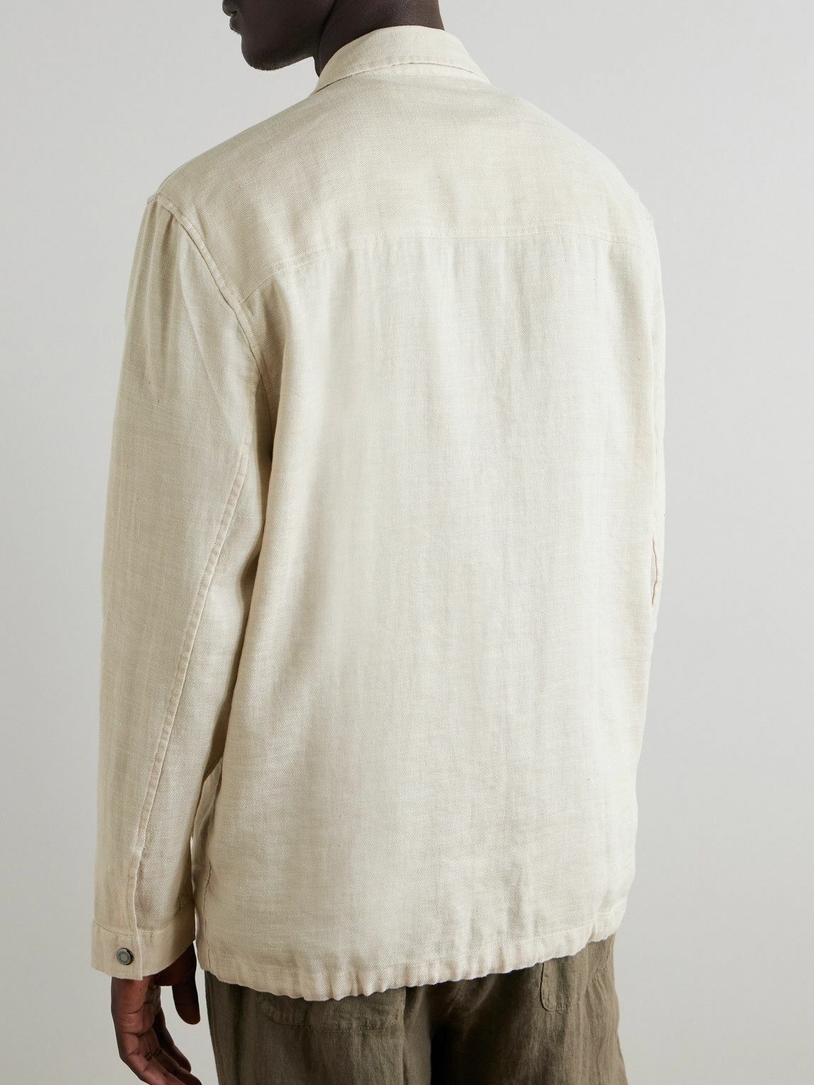 Frescobol Carioca - Diego Linen and Cotton-Blend Coach Jacket - Neutrals