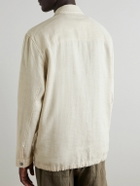 Frescobol Carioca - Diego Linen and Cotton-Blend Coach Jacket - Neutrals