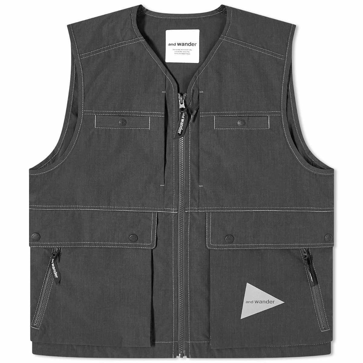 Photo: and wander Men's Tough Aramid Vest in Charcoal