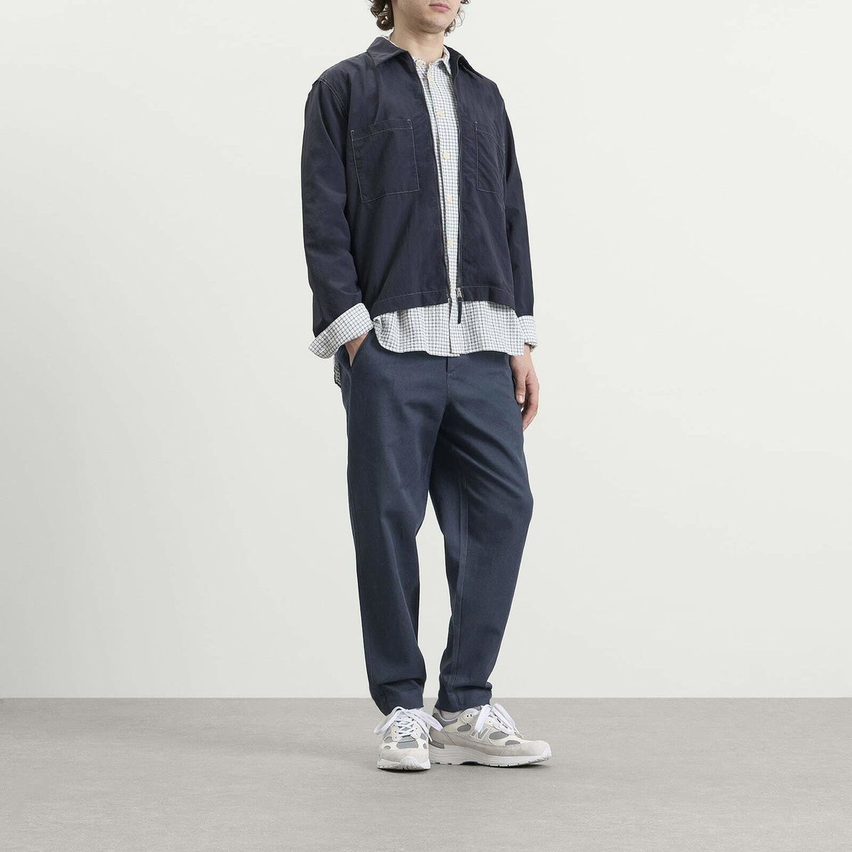 Folk Men's Assembly Pant in Navy Twill