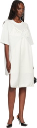 VAQUERA Off-White Slip T-shirt Minidress