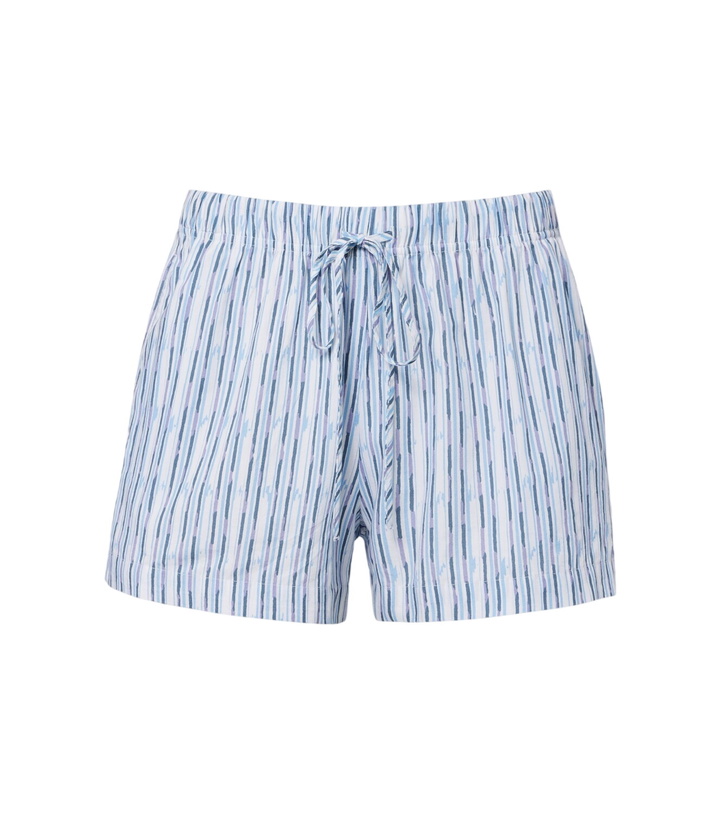 Photo: Velvet Ebba striped cotton-blend shorts