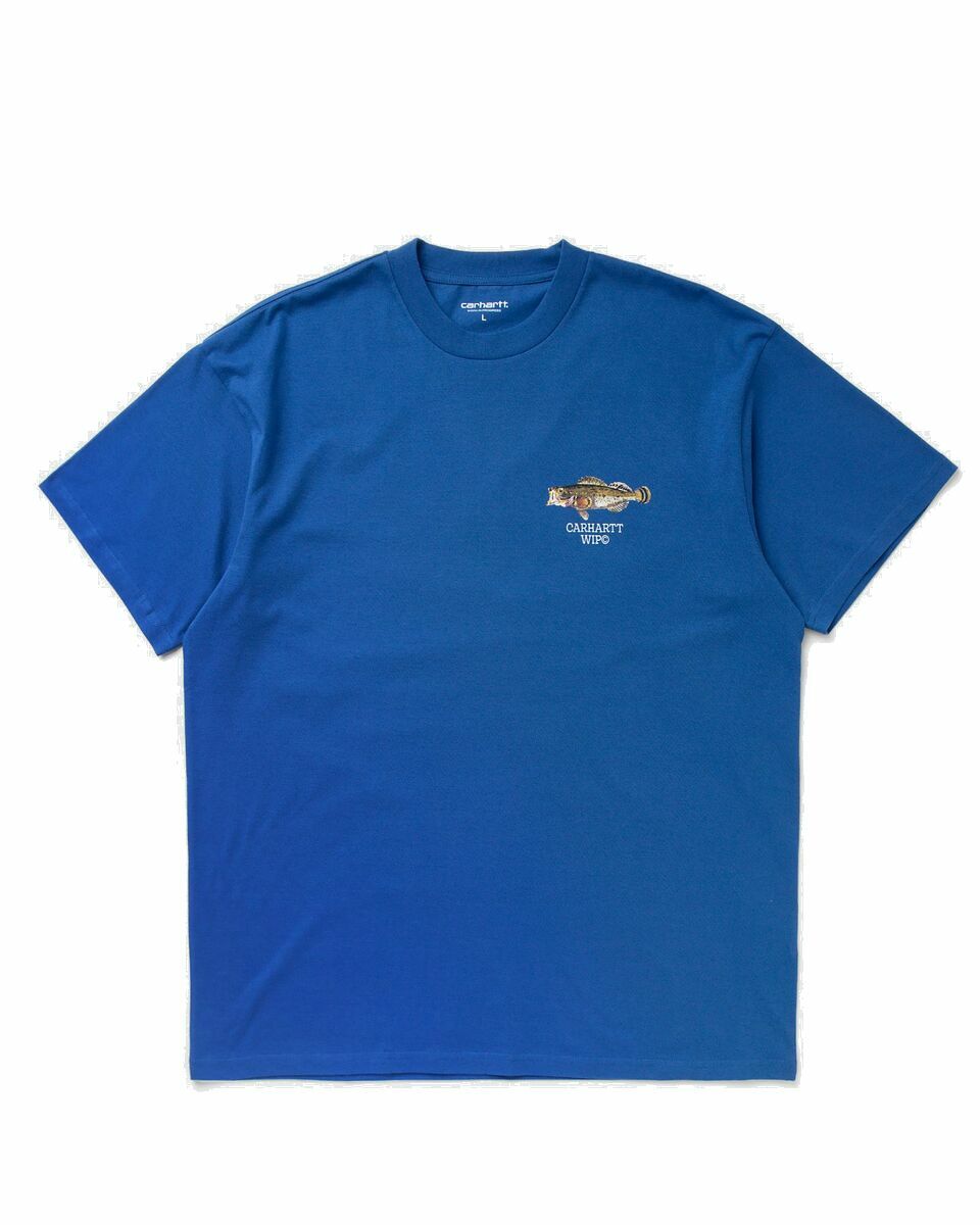 Photo: Carhartt Wip S/S Fish Tee Blue - Mens - Shortsleeves