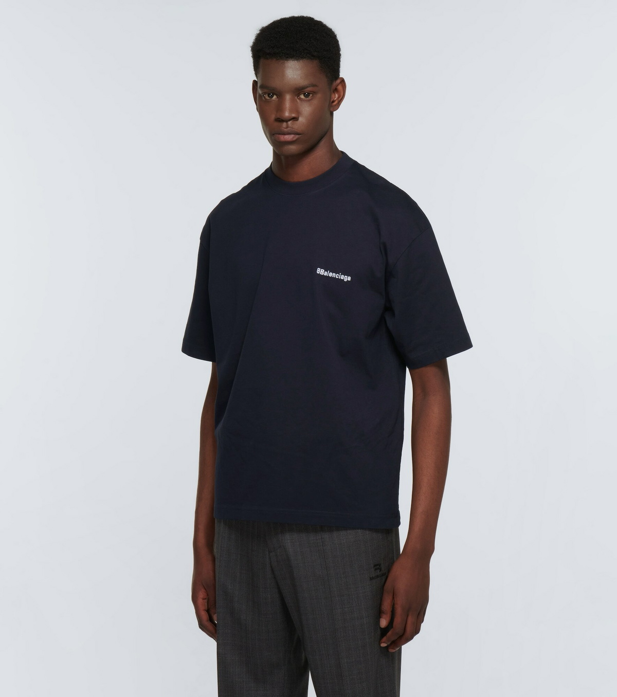 Balenciaga バレンシアガ / l BB cotton jersey T-shirt Balenciaga - BB cotton jersey T-shirt Balenciaga