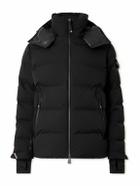 Moncler Grenoble - Montgetech Logo-Appliquéd Quilted Stretch-Nylon Hooded Down Ski Jacket - Black