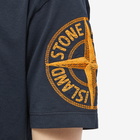 Stone Island Men's Stitches Logo One Sleeve T-Shirt in Navy