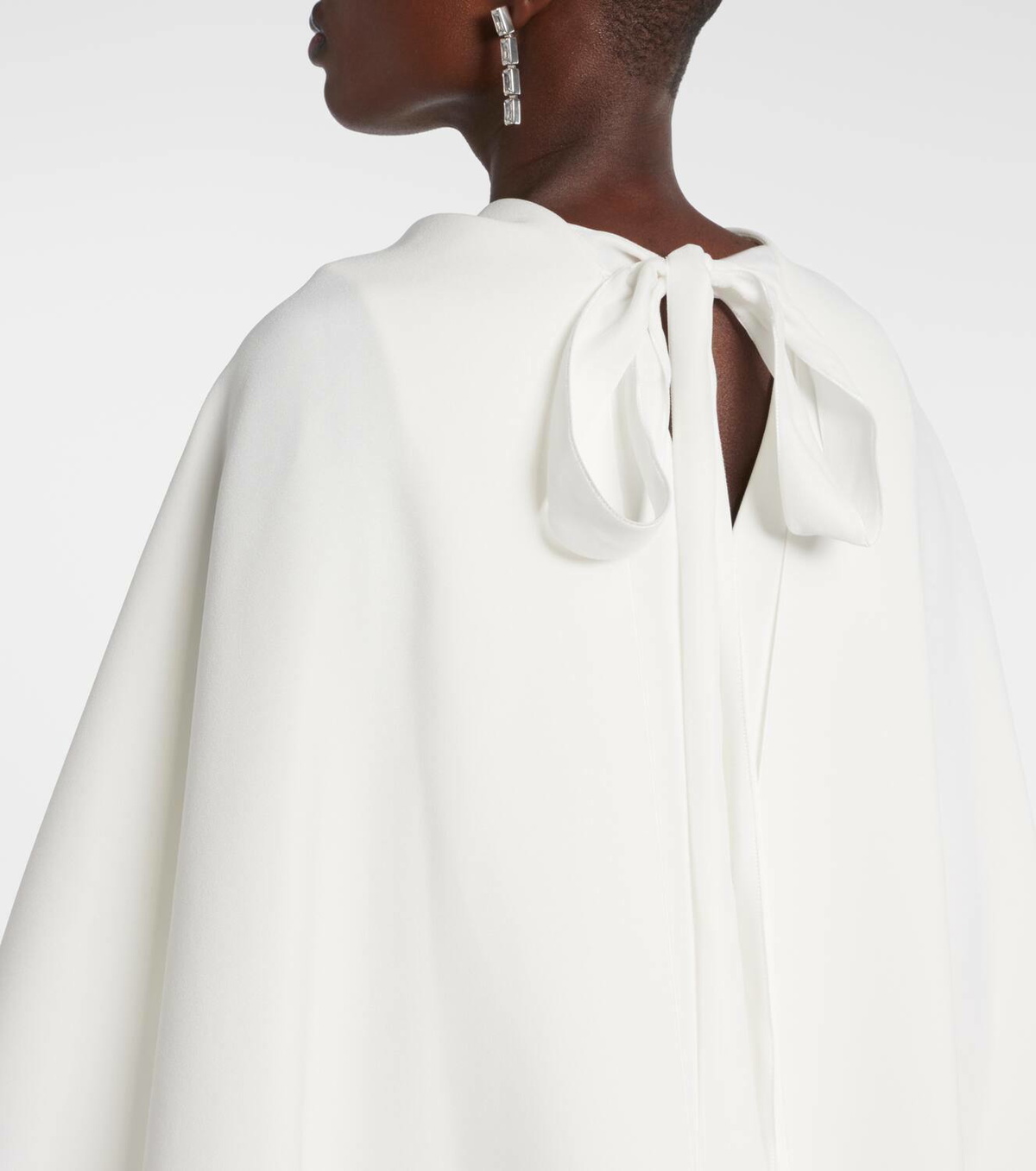 Roksanda Bridal Kaiya caped crêpe minidress