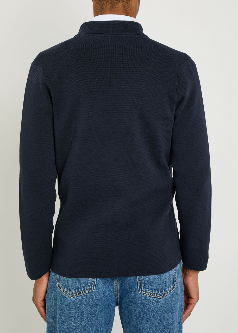 Lardini Cotton Cardigan Navy