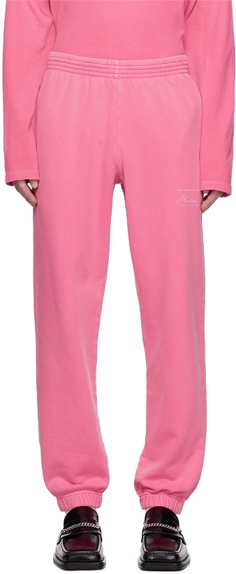 Photo: Martine Rose Pink Slim-Fit Sweatpants