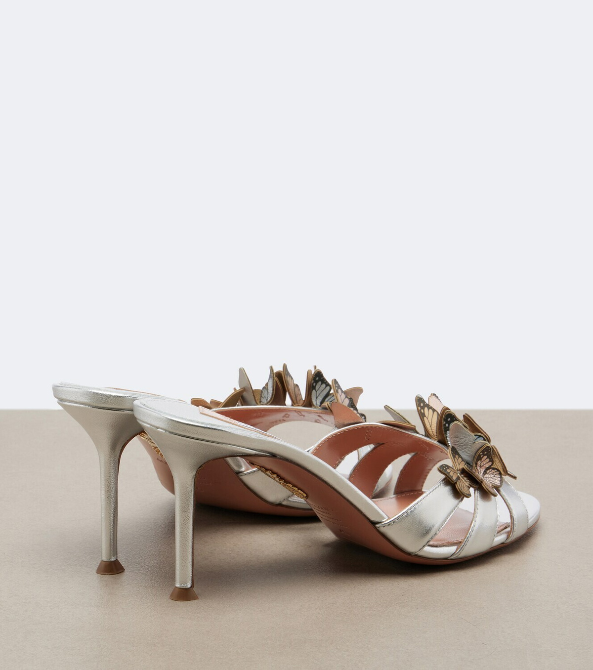 Aquazzura Papillon appliqué leather sandals