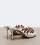 Aquazzura Papillon appliqué leather sandals
