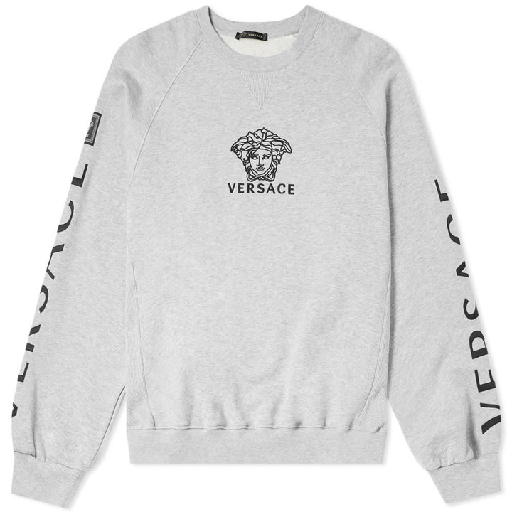 Photo: Versace Logo Embroidered Crew Sweat