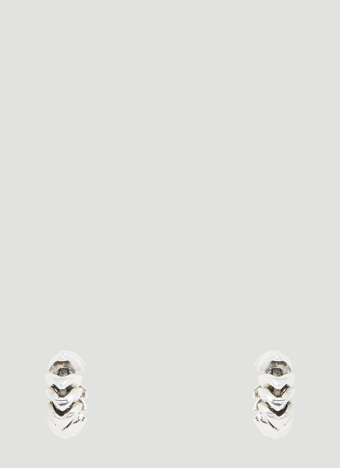 Bottega Veneta Twisted Hoop Earrings