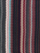 Missoni - Zigzag wool scarf with fringes, Men, Multicoloured