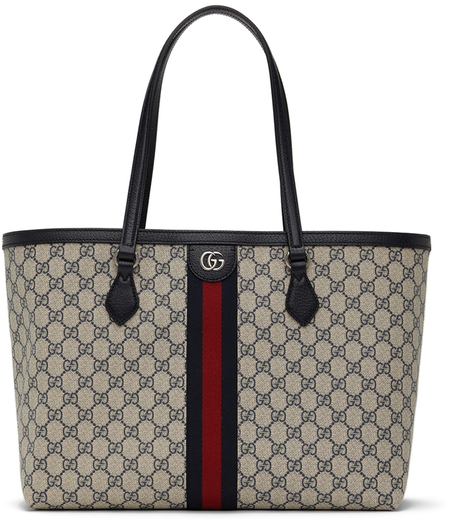 Grey GG-plaque Supreme-canvas laptop case, Gucci