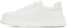 Jil Sander White Low-Top Platform Sneakers