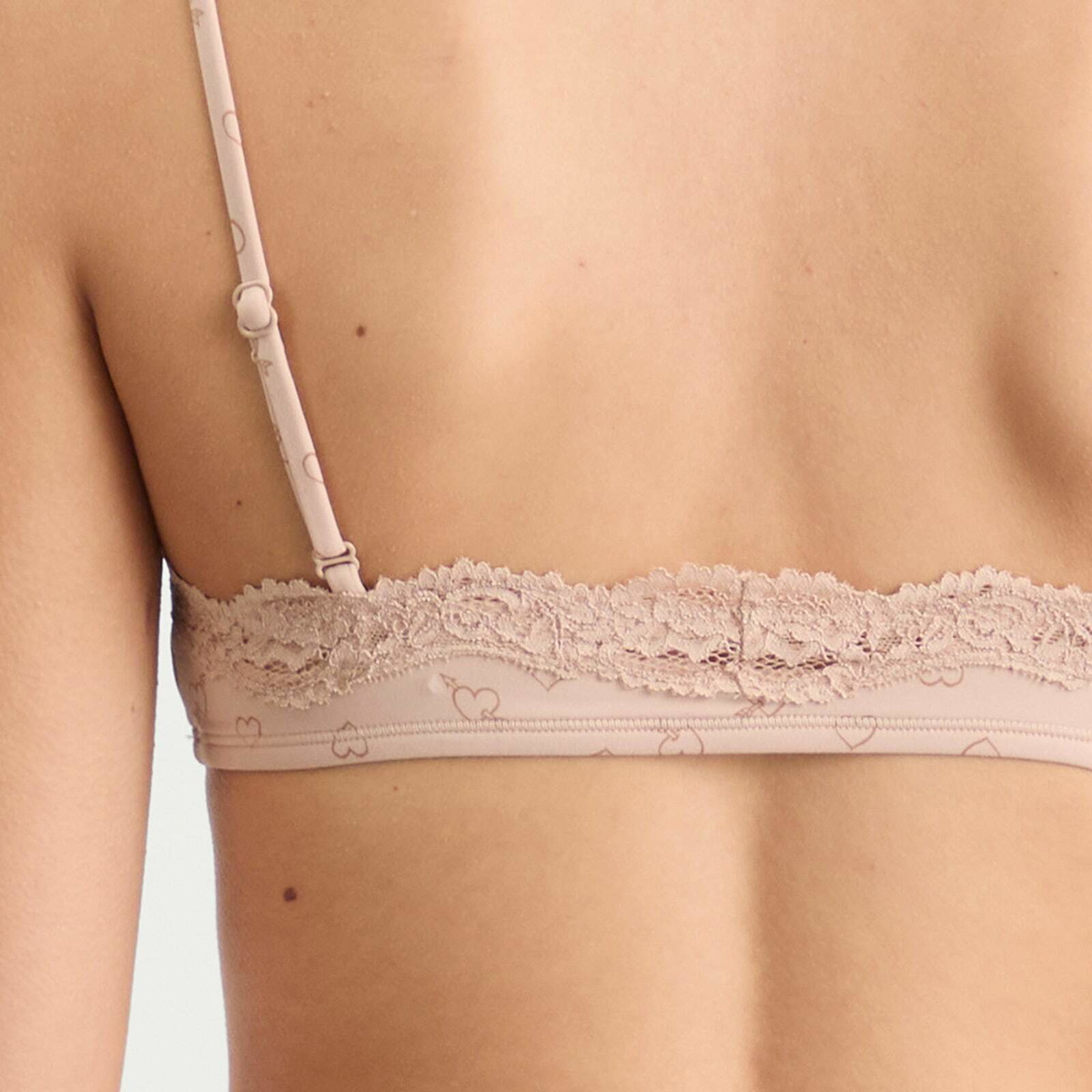 SKIMS Women's Fits Everybody Lace Scoop Bralette in Mica Sketched Hearts