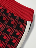 adidas Consortium - Wales Bonner Straight-Leg Jacquard-Knit Shorts - Red
