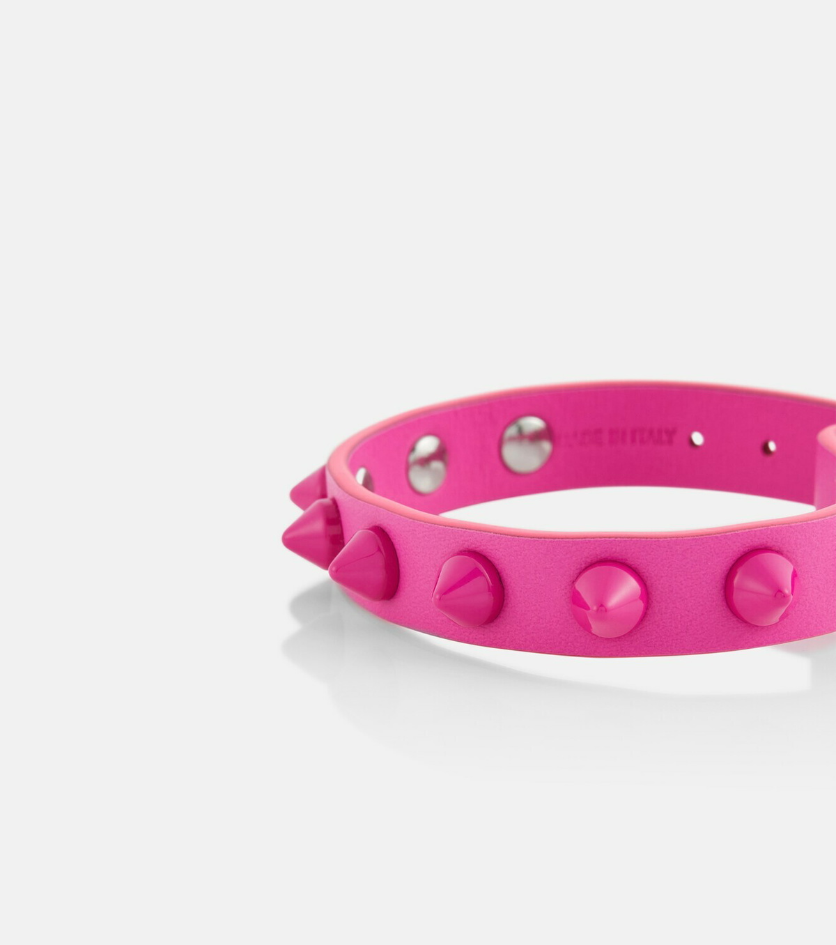 Christian Louboutin Loubilink embellished leather bracelet
