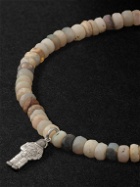 Sydney Evan - Astronaut White Gold, Opal and Diamond Beaded Bracelet