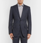 TOM FORD - Navy O'Connor Slim-Fit Prince of Wales Checked Wool Suit Jacket - Men - Midnight blue