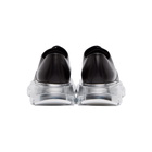 Alexander McQueen Black and Silver Tread Slick Derbys