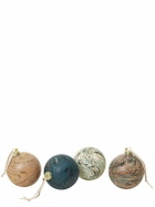 FERM LIVING Set Of 4 Large Marble Baubles