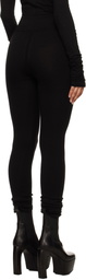 Rick Owens Black Porterville Knit Leggings