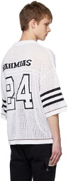 Nahmias White '24 Football' Sweater