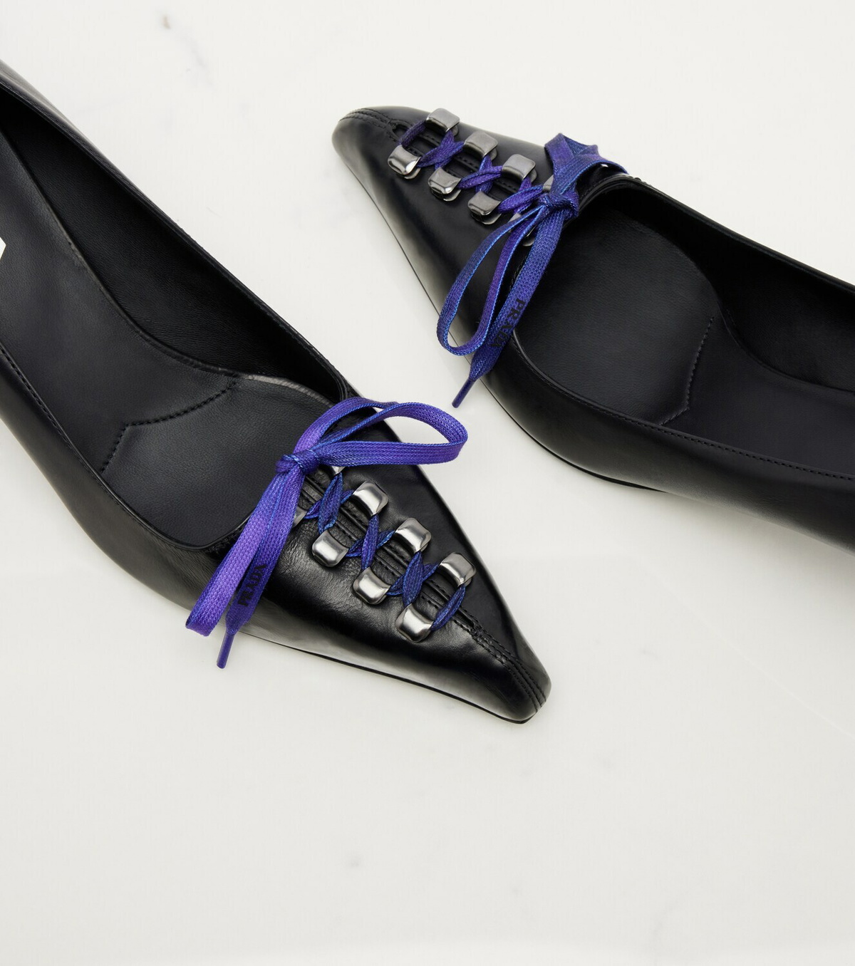 Prada Bow-detail leather pumps