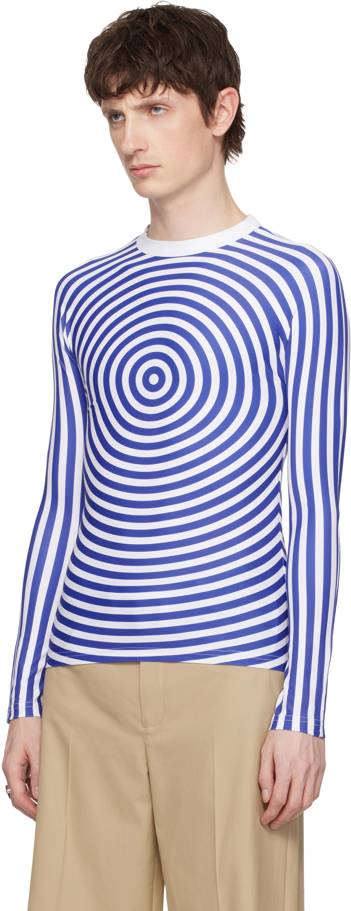 Jean Paul Gaultier Blue & White 'The Blue Target' T-shirt