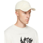 Acne Studios Off-White Embroidered Logo Cap