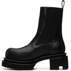 Rick Owens Black Tower Beatle Bogun Chelsea Boots