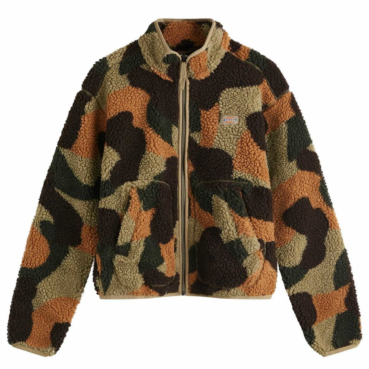 Dickies Women's Mount Hope Camo Fleece in Imperial Green
