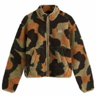 Dickies Women's Mount Hope Camo Fleece in Imperial Green