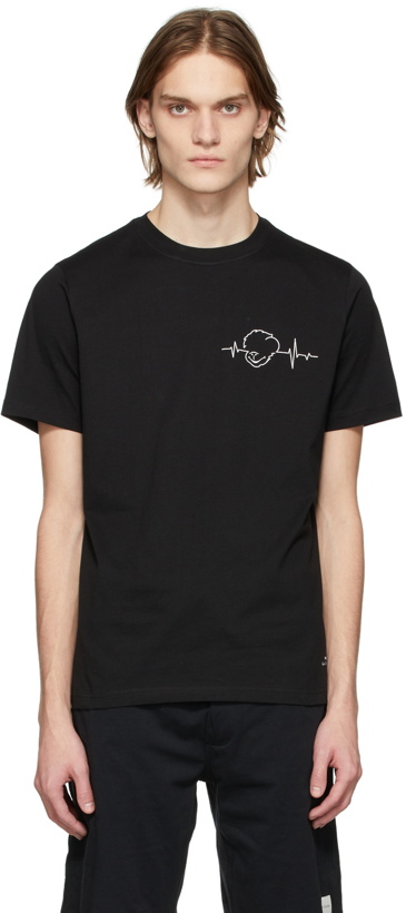 Photo: PS by Paul Smith Black Monkey Wave T-Shirt