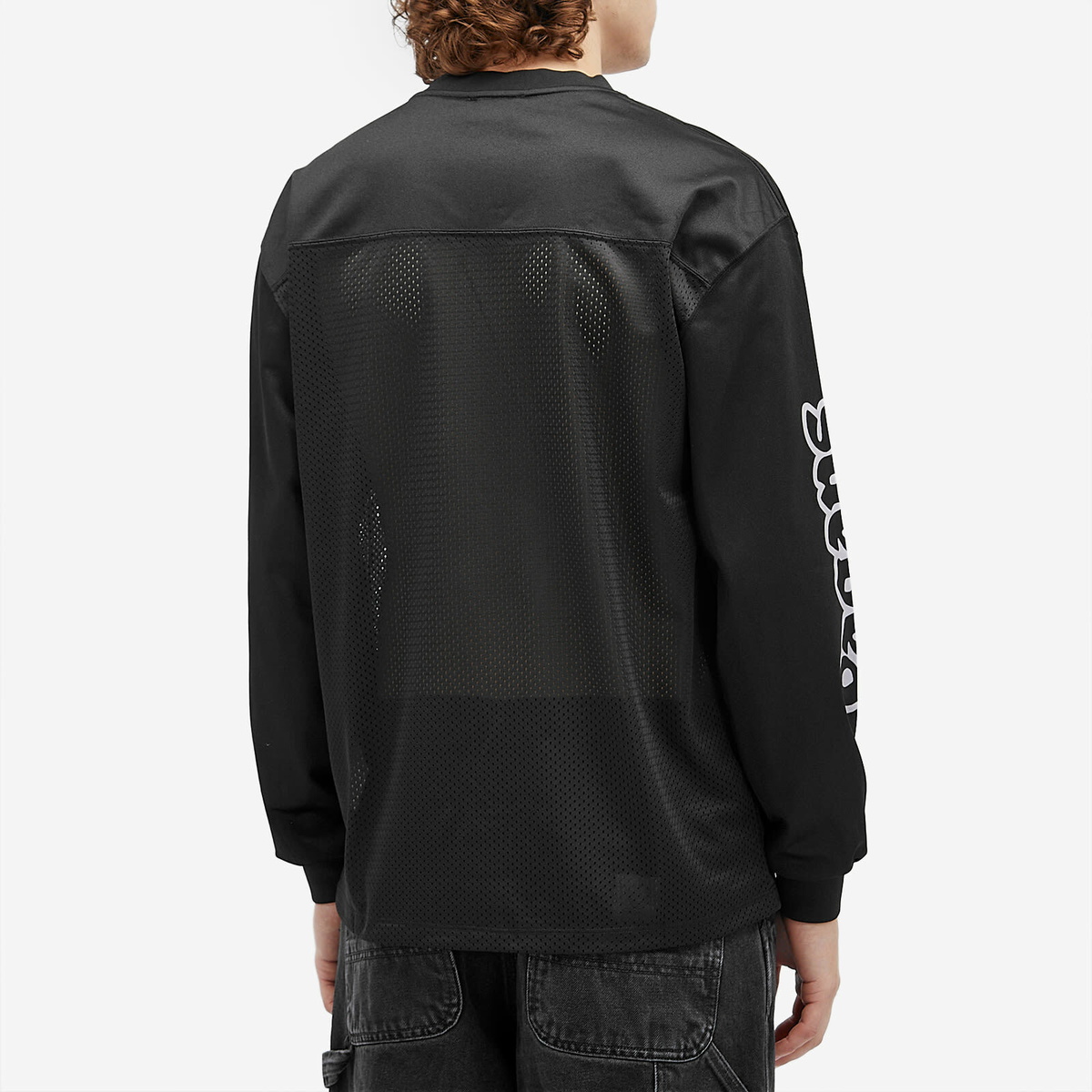 Aries Men's Cult Leader Airtex Jersey in Black ARIES