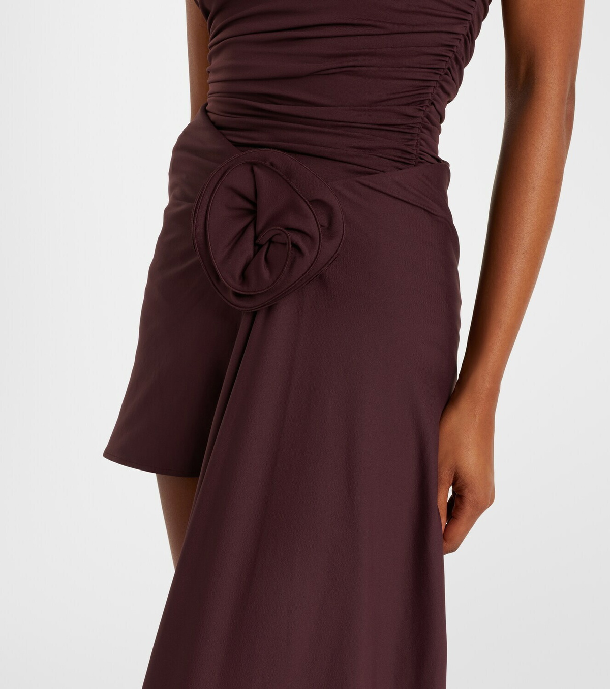 Magda Butrym Floral-appliqué draped miniskirt