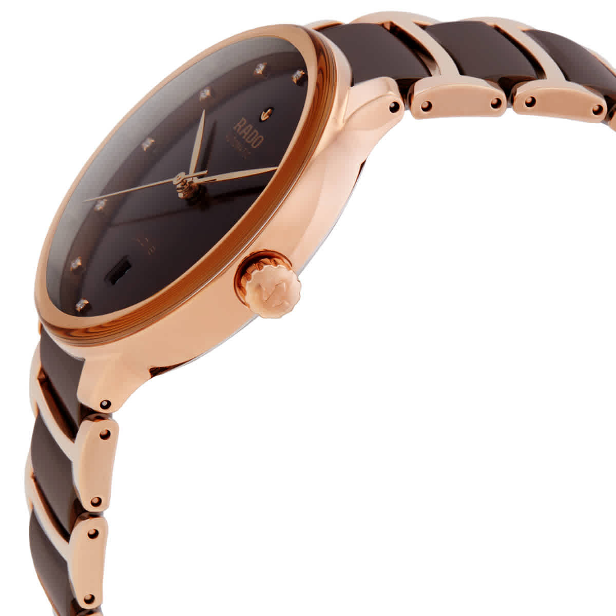 Rado Centrix Automatic Diamond Brown Dial Unisex Watch R30017732