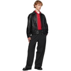 Dunst Black Oversized Vintage Leather Jacket