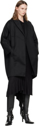 AARON ESH Black Cocoon Coat