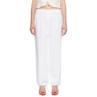 Fruity Booty White Poplin Trousers