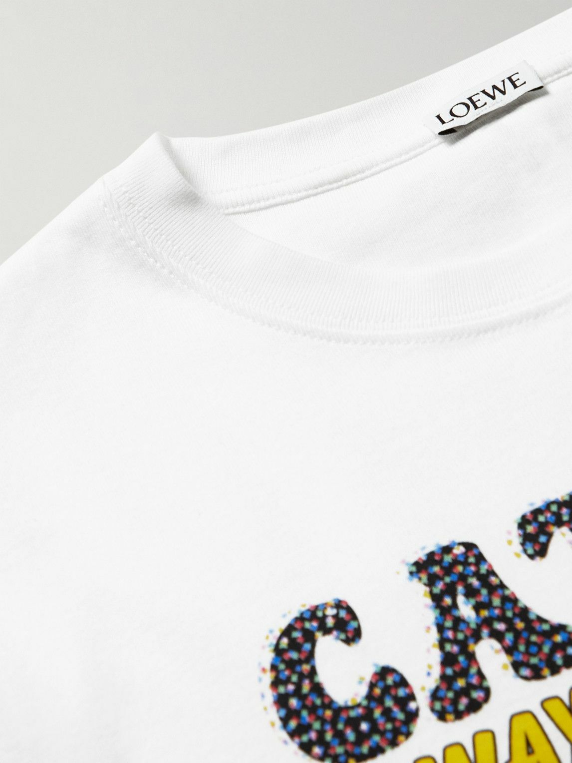 Loewe - Slim-Fit Printed Cotton-Jersey T-Shirt - White Loewe