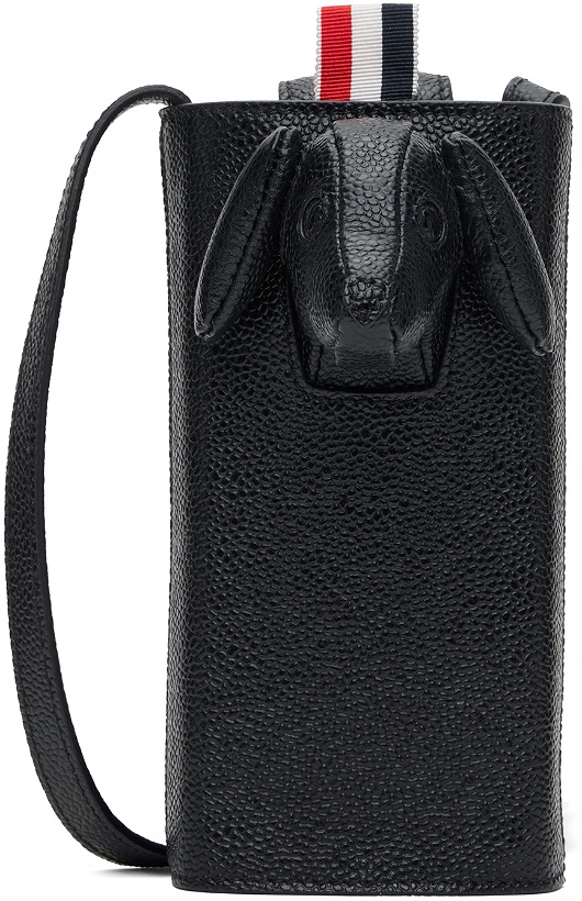 Photo: Thom Browne Black Hector Phone Holder Pouch